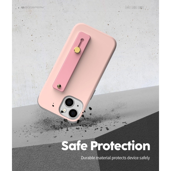 Goospery SlideTok Serisi Apple iPhone 15 Czdan Klf-Pink