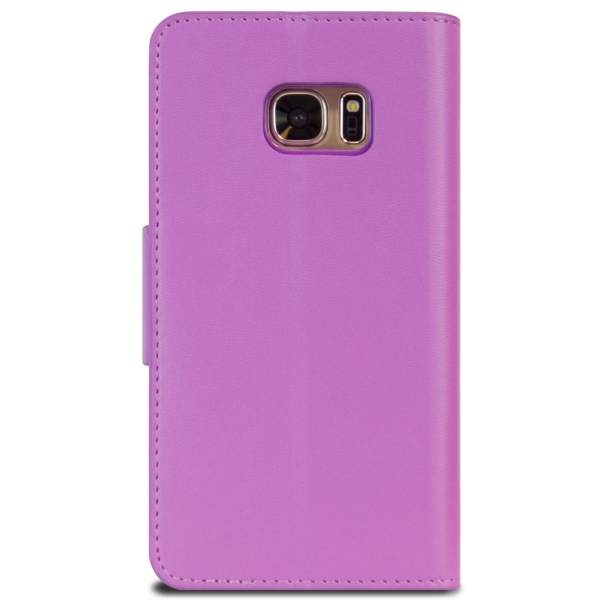 Goospery Samsung Galaxy S7 Edge Yumuak Deri Klf-Purple