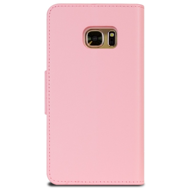 Goospery Samsung Galaxy S7 Edge Yumuak Deri Klf-Pink