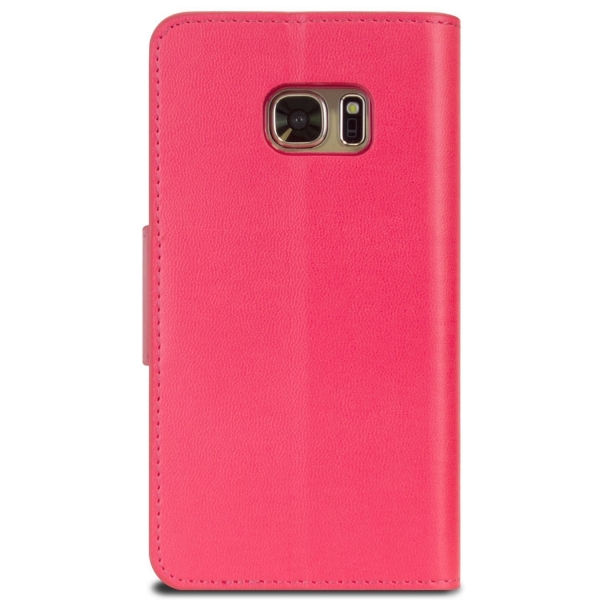 Goospery Samsung Galaxy S7 Edge Yumuak Deri Klf-Hot Pink