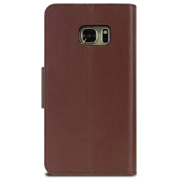 Goospery Samsung Galaxy S7 Edge Yumuak Deri Klf-Brown