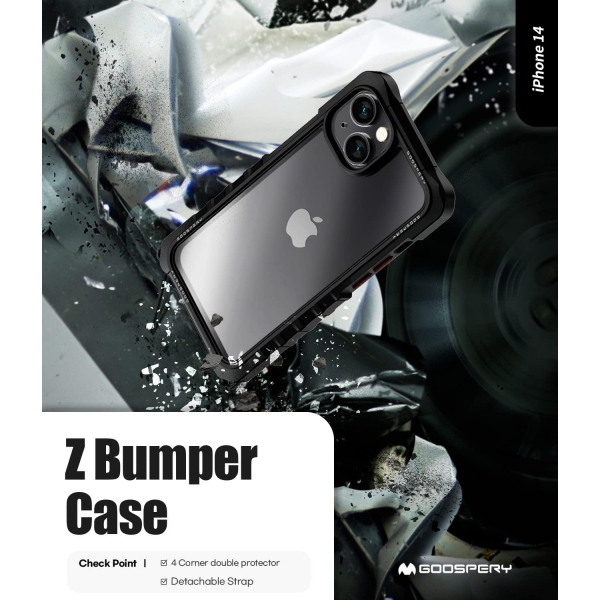 Goospery Z Bumper iPhone 14 Klf-Clear