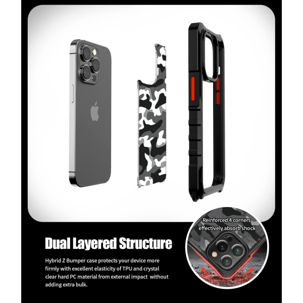 Goospery Z Bumper iPhone 14 Pro Max Klf-Camo