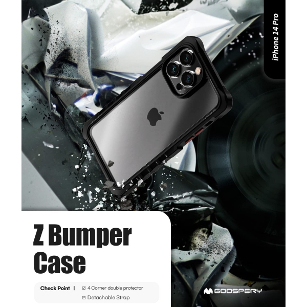 Goospery Z Bumper iPhone 14 Pro Max Klf-Clear