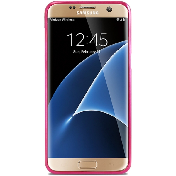 Goospery i-Jelly Ultra Slim Fit Galaxy S7 Edge Klf-METALLIC Hot Pink