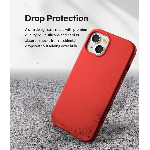 Goospery iPhone 13 Mini Liquid Silicone Klf-Red