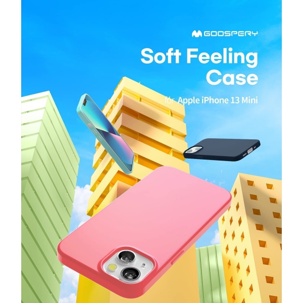 Goospery iPhone 13 Mini Soft Feeling Jelly Klf-Flamingo