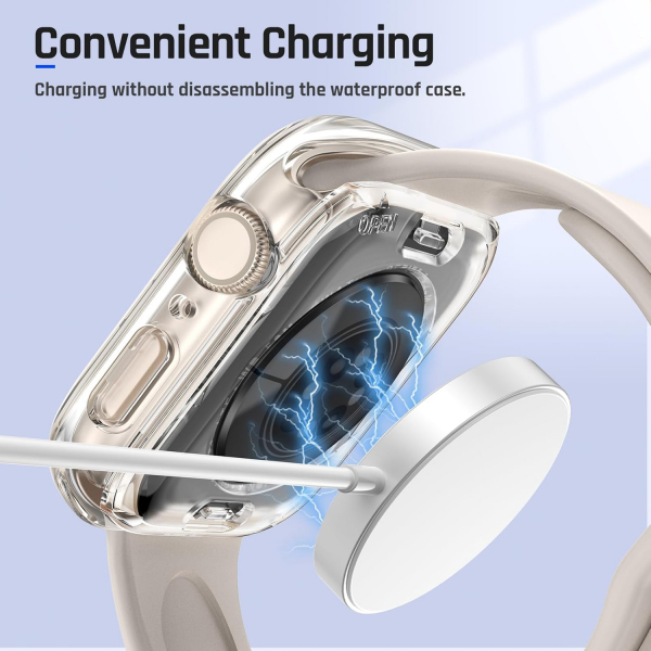 Goton Apple Watch 10 46mm Bumper Su Geirmez Klf-Clear 
