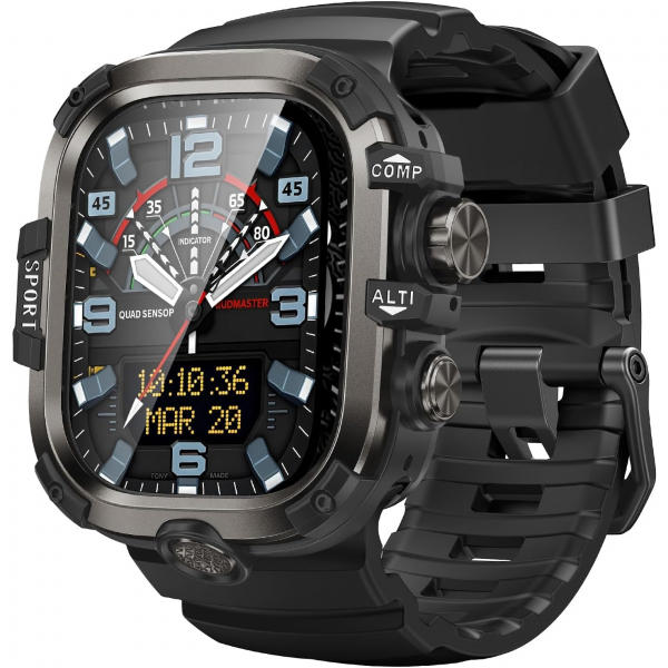 Goton Apple Watch 11 46mm Rugged Kay-Black