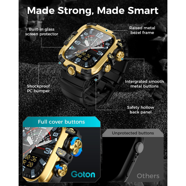 Goton Apple Watch 11 46mm Rugged Kay-Gold
