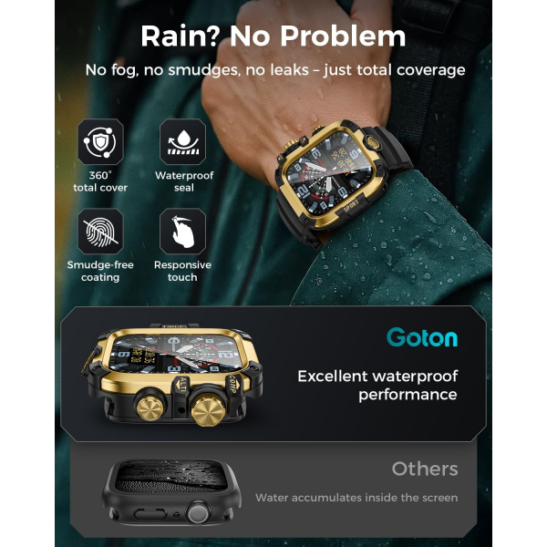 Goton Apple Watch 11 46mm Rugged Kay-Gold