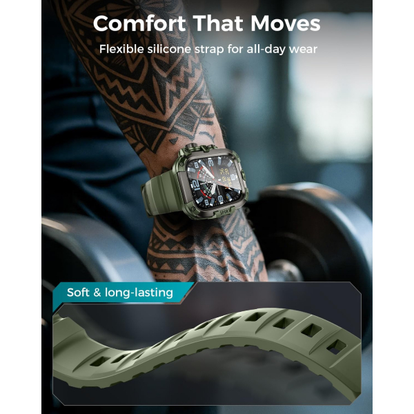 Goton Apple Watch 11 46mm Rugged Kay-Green