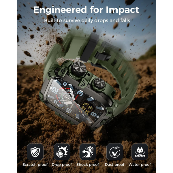 Goton Apple Watch 11 46mm Rugged Kay-Green