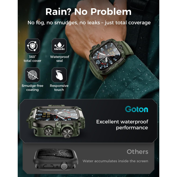Goton Apple Watch 11 46mm Rugged Kay-Green