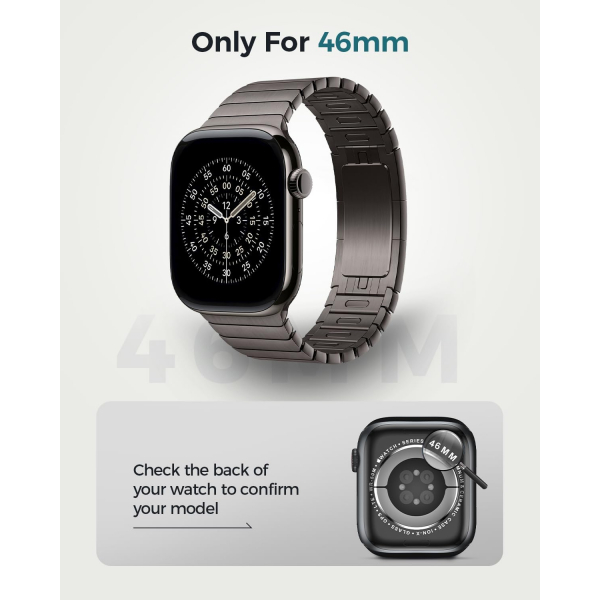 Goton Apple Watch 11 46mm Bumper Klf-Natural Titanium