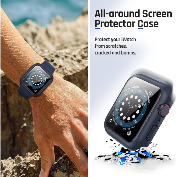 Goton Apple Watch 9 41mm Bumper Klf-Blue