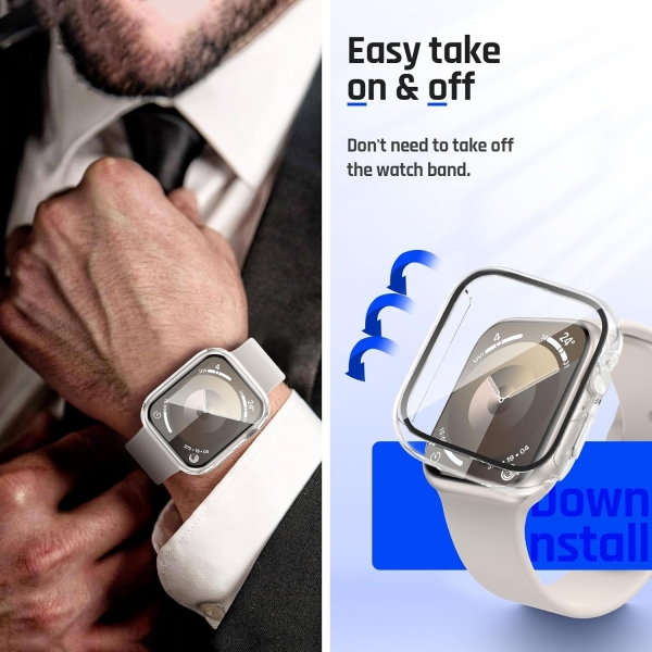 Goton Apple Watch 9 41mm Bumper Klf-Clear