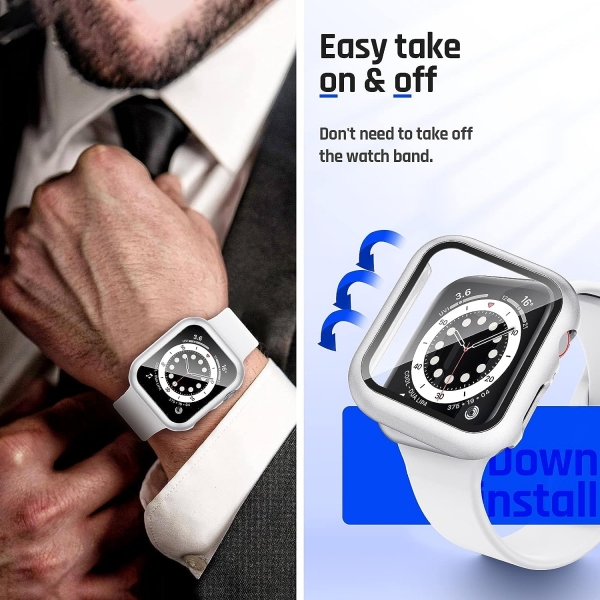 Goton Apple Watch 9 41mm Bumper Klf-Silver