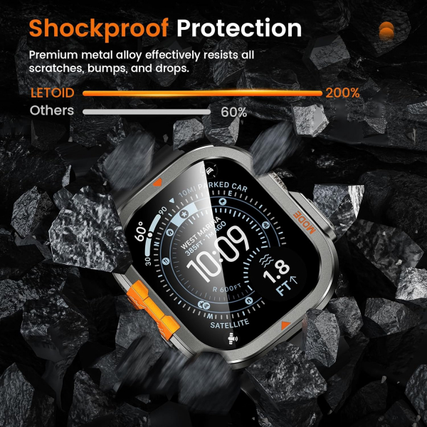 LETOID Apple Watch Ultra 3 Bumper Klf-Graphite