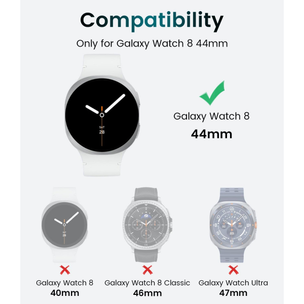 Goton Galaxy Watch 8 44mm Ekran Koruyucu-Black