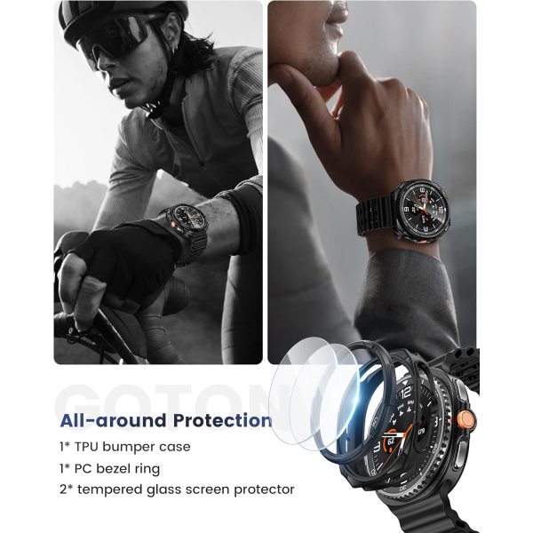 Goton Galaxy Watch 8 Classic 46mm Bumper Klf-Black