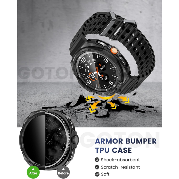 Goton Galaxy Watch 8 Classic 46mm Bumper Klf-Black