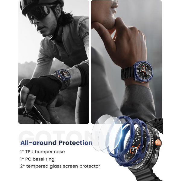 Goton Galaxy Watch 8 Classic 46mm Bumper Klf-Blue