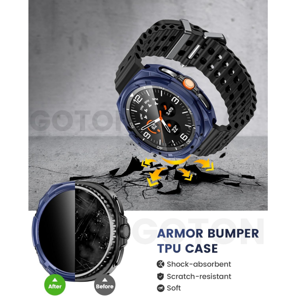 Goton Galaxy Watch 8 Classic 46mm Bumper Klf-Blue
