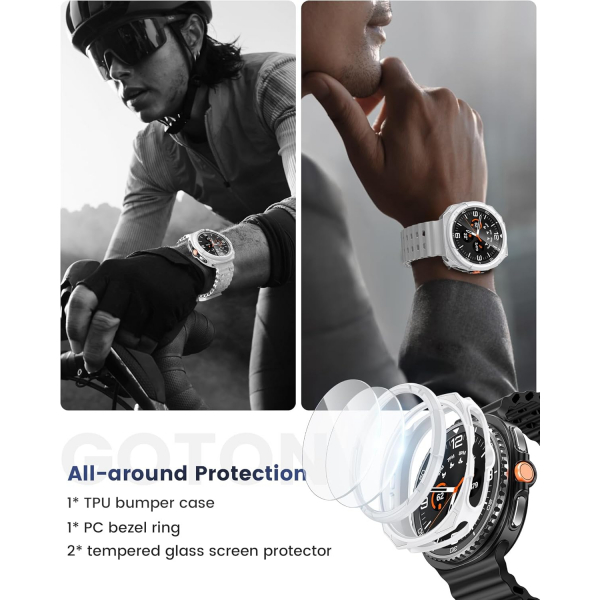 Goton Galaxy Watch 8 Classic 46mm Bumper Klf-White