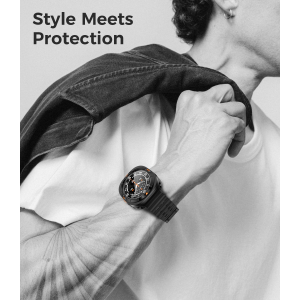 Goton Galaxy Watch Ultra 47mm Kay-Titanium Gray Orange