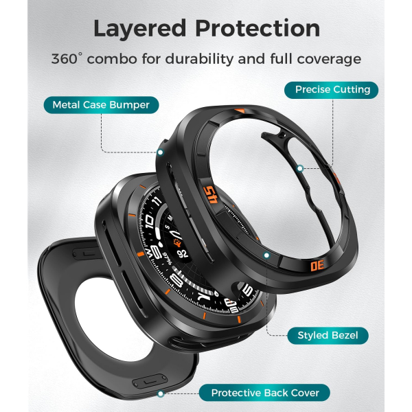 Goton Galaxy Watch Ultra 47mm Kay-Titanium Gray Orange