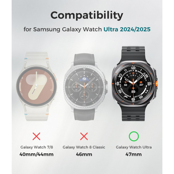 Goton Galaxy Watch Ultra 47mm Kay-Titanium Gray Orange
