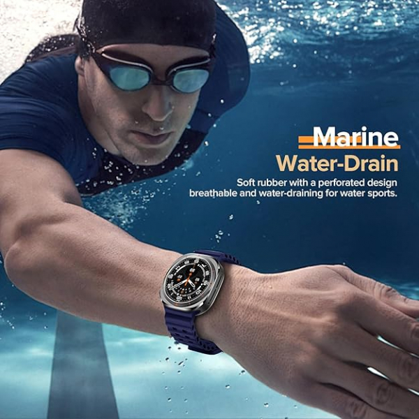Goton Galaxy Watch Ultra 47mm Silikon Kay-Gray Navy Blue