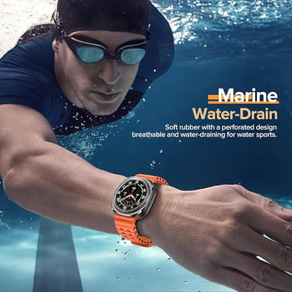Goton Galaxy Watch Ultra 47mm Silikon Kay-White Orange
