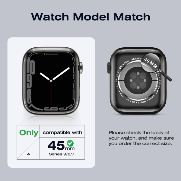 Goton Galaxy Watch 9 45mm Su Geirmez Bumper Klf-Black