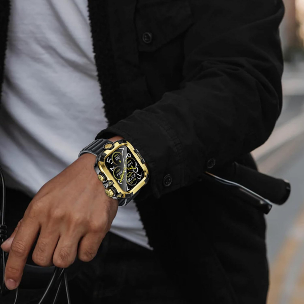 Goton Galaxy Watch 9 45mm Su Geirmez Bumper Klf-Gold