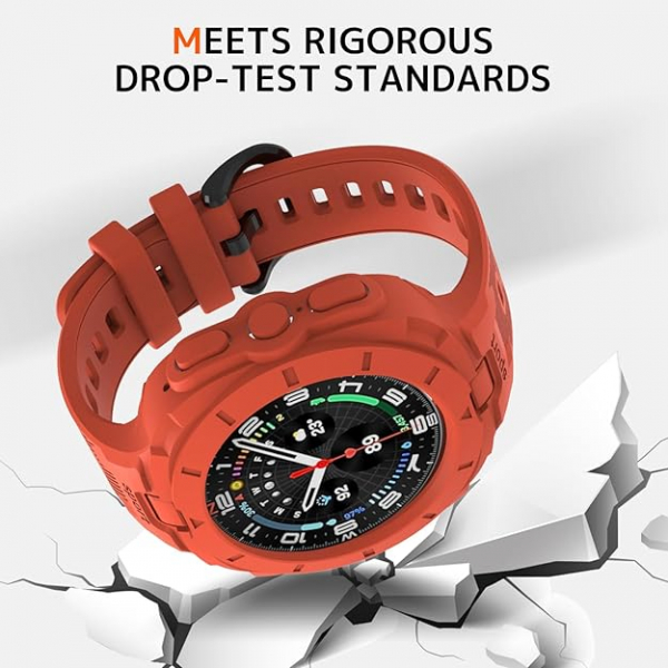 NINKI Galaxy Watch Ultra 47mm Silikon Kay-Red