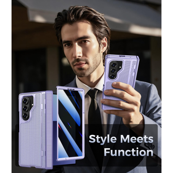 Goton Galaxy Z Fold 7 Tam Korumal Klf-Purple