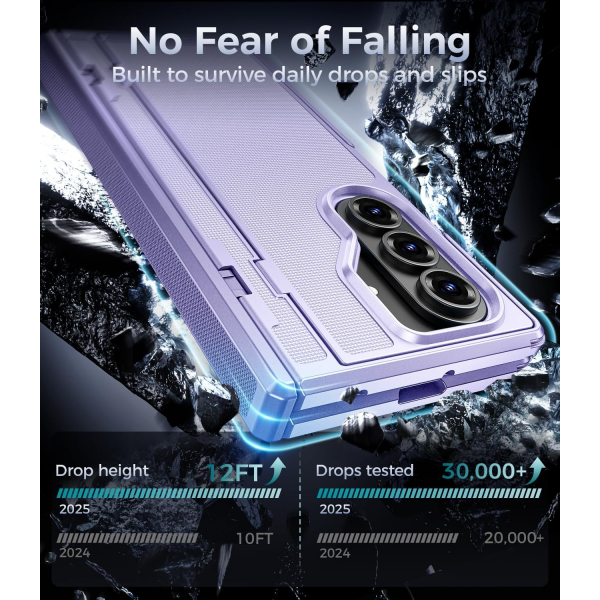 Goton Galaxy Z Fold 7 Tam Korumal Klf-Purple
