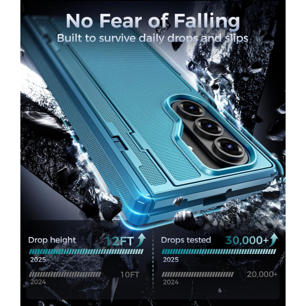 Goton Galaxy Z Fold 8 Ultra Gizlilik Filtreli K�l�f-Blue
