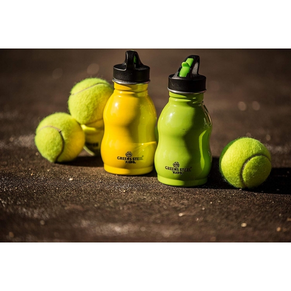 Greens Steel Kids Paslanmaz elik Termos (350ml)-Yellow