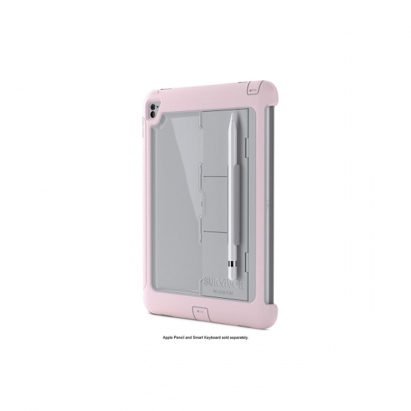 Griffin Apple iPad Pro 9.7 in� Survivor Slim K�l�f (MIL-STD-810G)-Light Pink Light Grey
