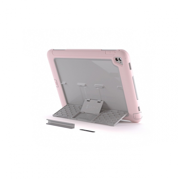 Griffin Apple iPad Pro 9.7 in� Survivor Slim K�l�f (MIL-STD-810G)-Light Pink Light Grey
