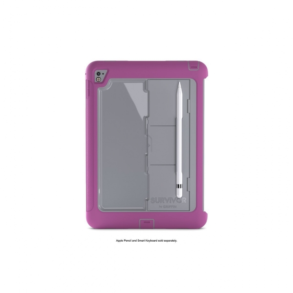 Griffin Apple iPad Pro 9.7 in� Survivor Slim K�l�f (MIL-STD-810G)-Sangria Grey