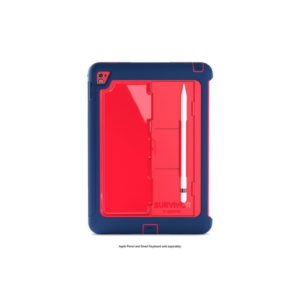 Griffin Apple iPad Pro 9.7 in� Survivor Slim K�l�f (MIL-STD-810G)-Night Blue Red