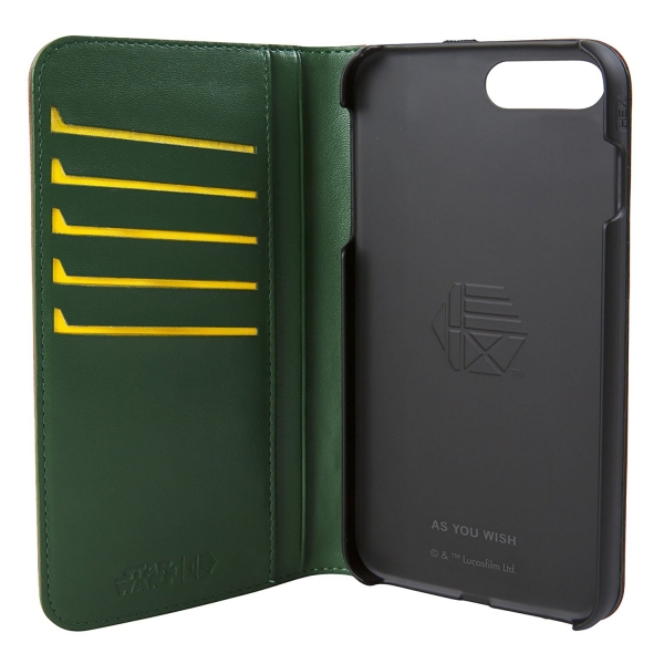 HEX iPhone 8 Plus Star Wars Deri C�zdan K�l�f (S�n�rl� Say�da)-Boba Fett