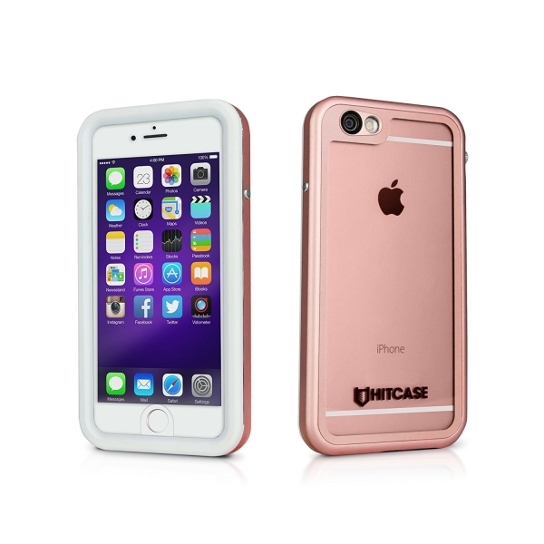 HITCASE iPhone 6/6S Su Geirmez Klf (MIL-STD-810G)-Rose Gold