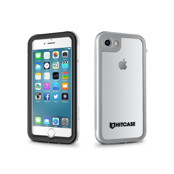 HITCASE iPhone 7 Su Geirmez Klf (MIL-STD-810G)-Silver