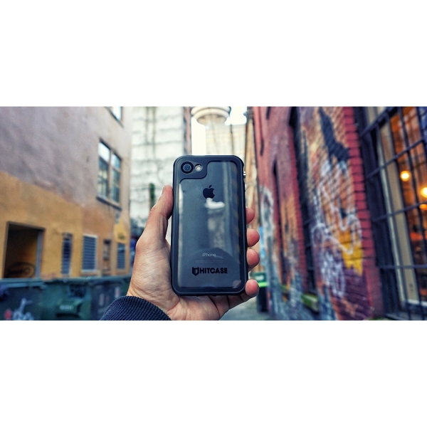 HITCASE iPhone 7 Su Geirmez Klf (MIL-STD-810G)-Black
