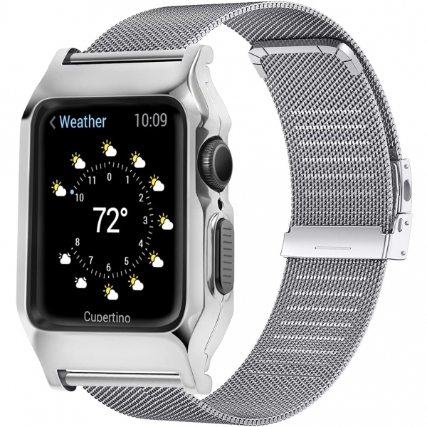 HUALIMEI Apple Watch 6 SE Milanese Kay (40mm)-Silver